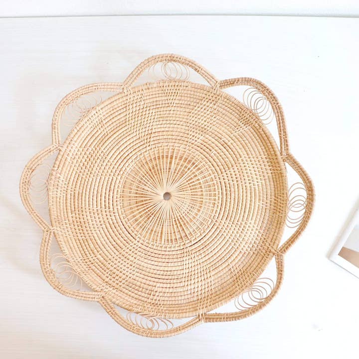 Cestino rotondo in rattan BUNYAPAT per la vendita all'ingrosso da parte di Thaihomeshop