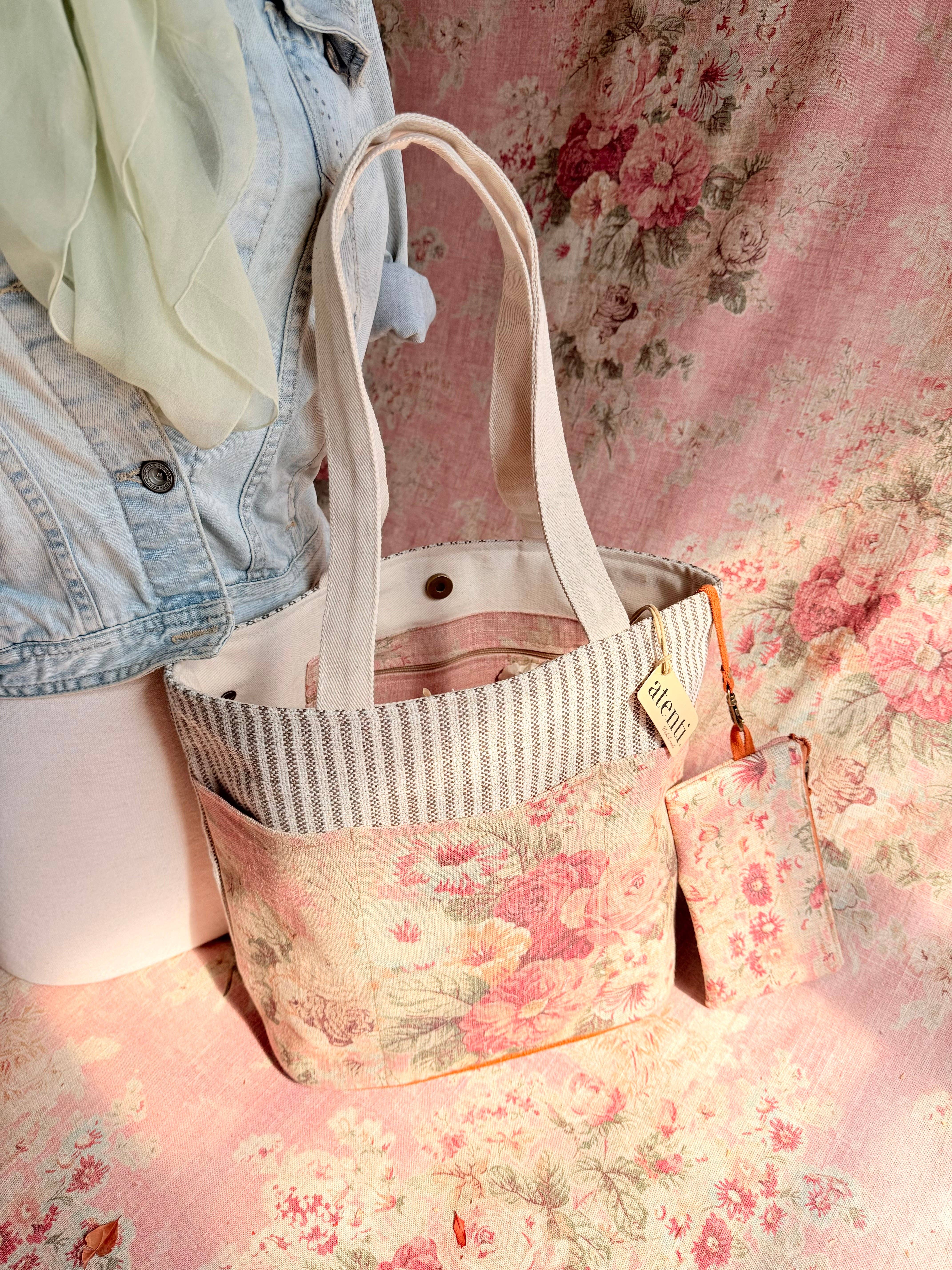 Atenti – wholesale Tote bag – Women's – The Rosewood Project Tote-Lg, Needle Arts/Craft Carryall, USA Handmade5