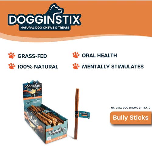 Dogginstix - Wholesale Pet Treats - Dog - 12" Jumbo Bully Sticks 5