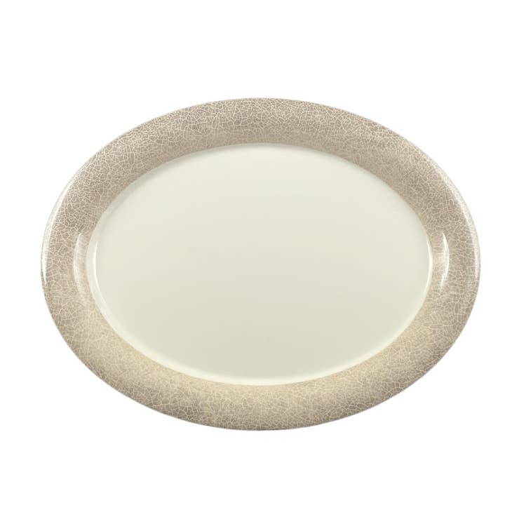 13 1/2" x 10 1/2" x 1" OVal Platter, Jazz, Melamine, 12/PK for wholesale by KT Supply