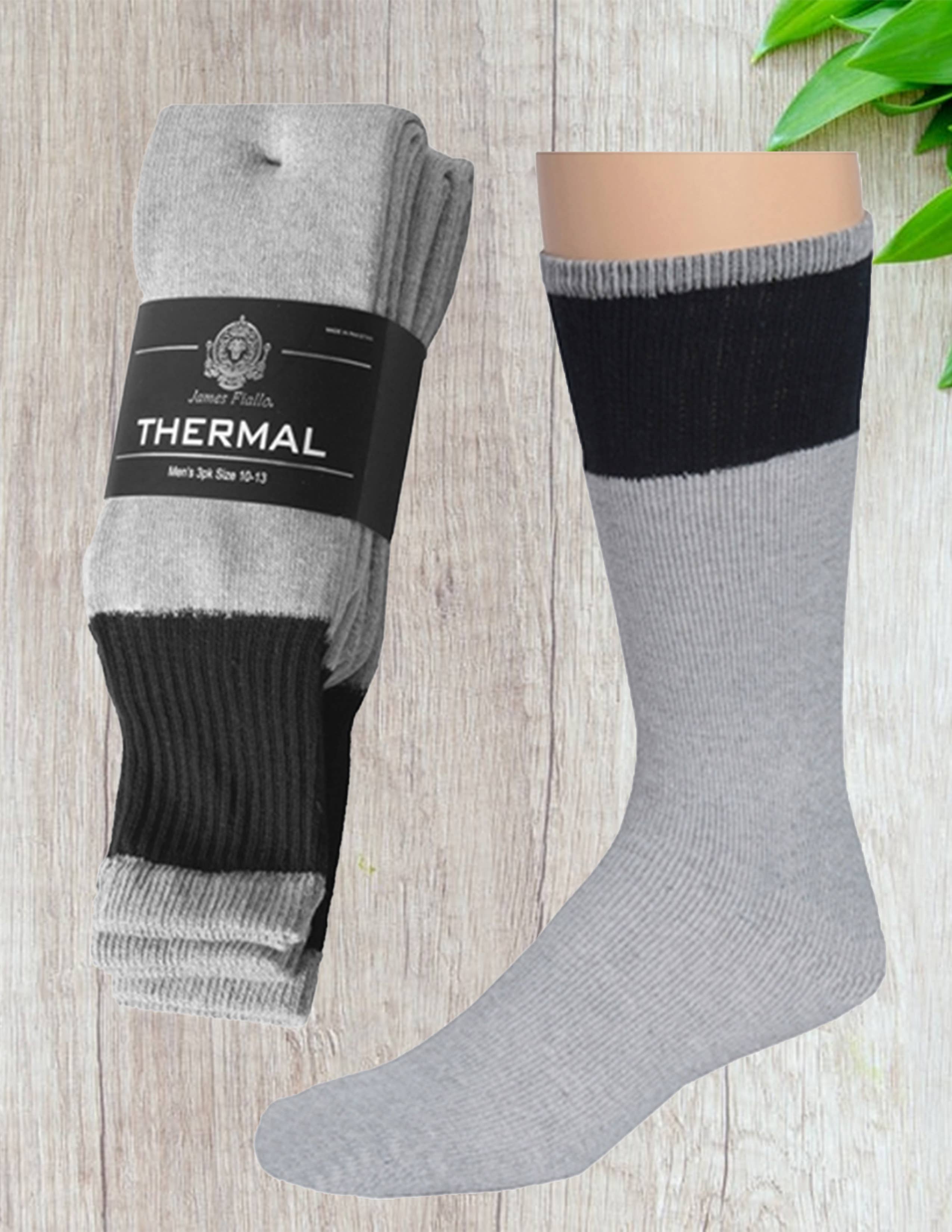 Isadora, Tipi toe, & James Fiallo – Großhandel Socken – Herren – James Fiallo Herren 3er-Pack extra dicke Thermosocken0