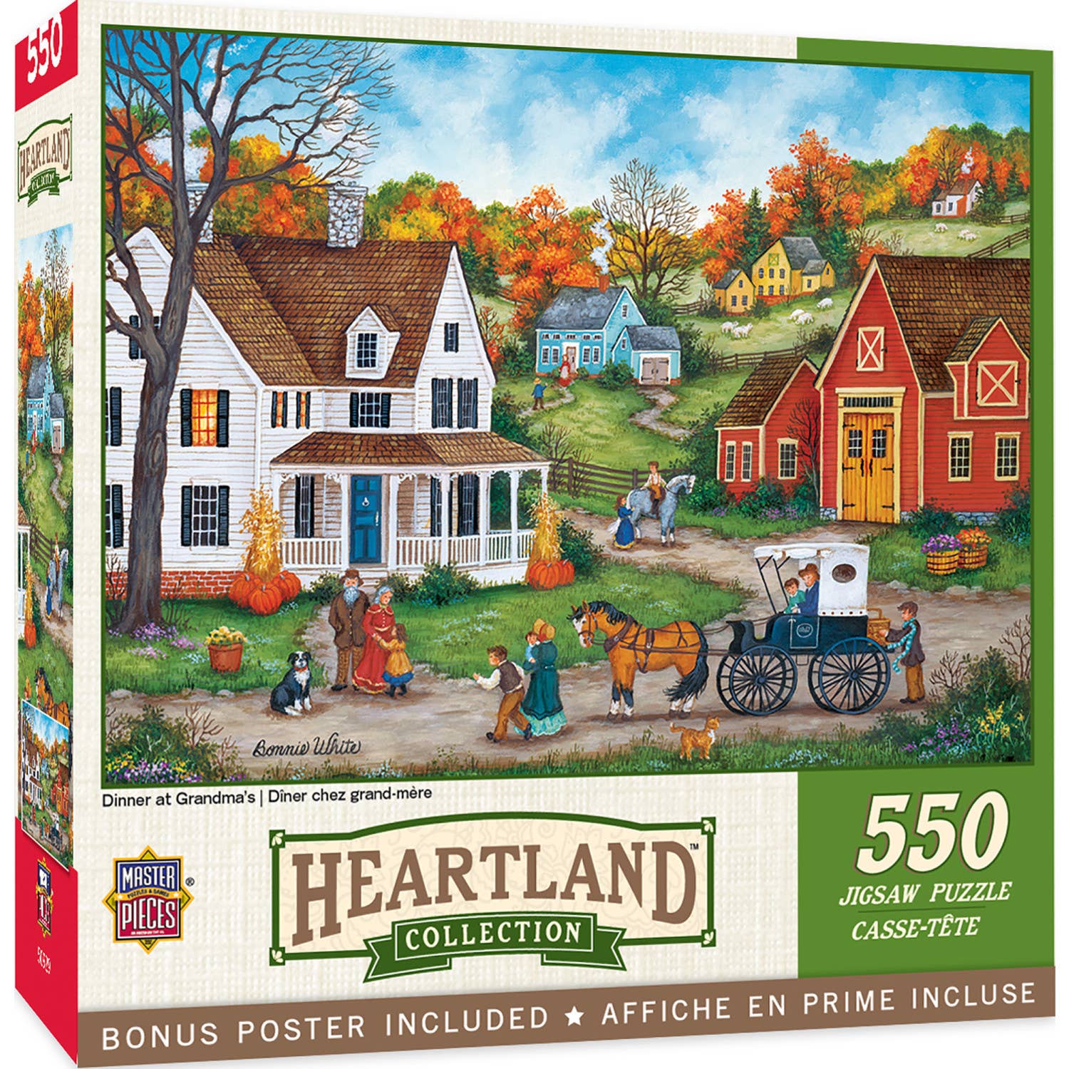 Masterpieces Puzzles - Wholesale Puzzle - Adult - Heartland - Dinner at Grandmas 550 Piece Puzzle0