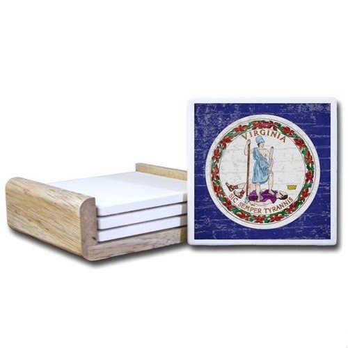 Paint The Town - Wholesale Coasters - CT1702- Virginia State Coaster