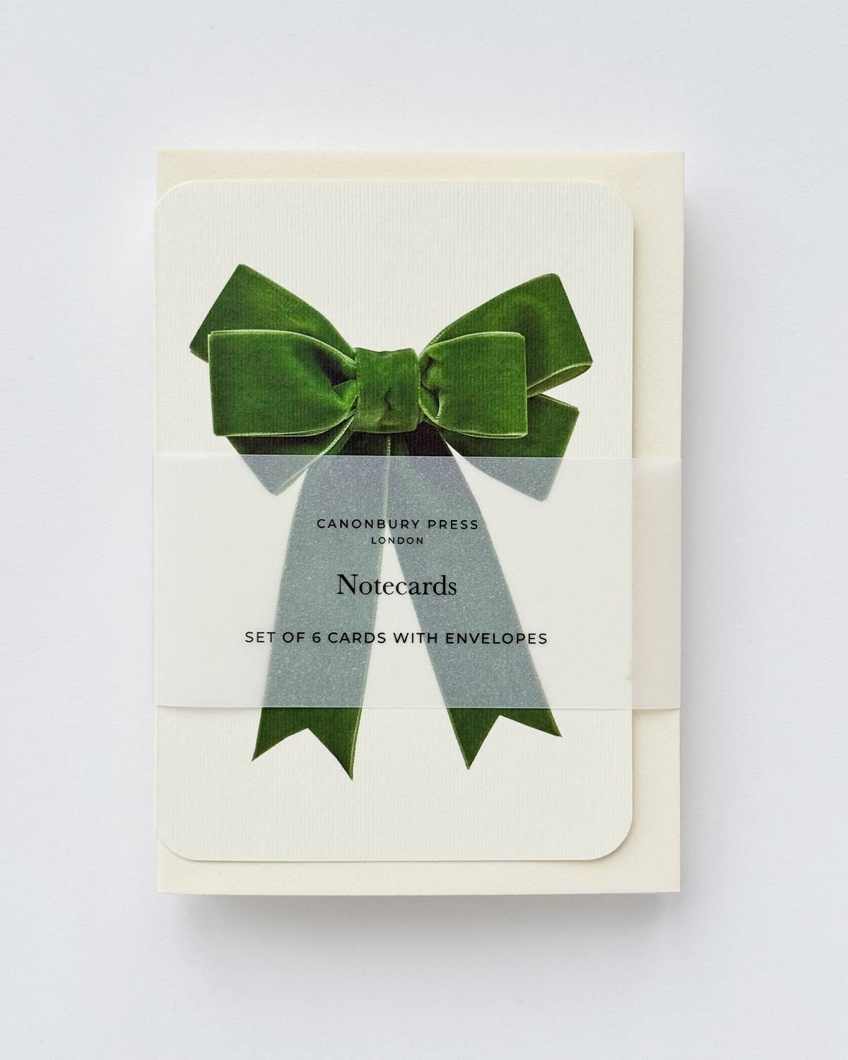 Canonbury Press - Wholesale St. Patrick's Day Card - Green Velvet Bow Greeting Card | Birthday Card4