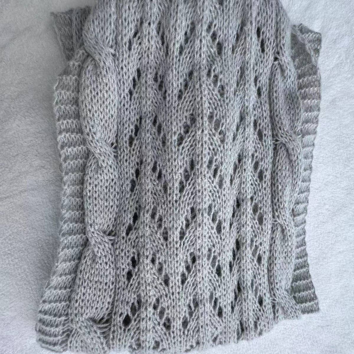 NINEXIS - Vente Écharpe – femme - CWASC1793_ÉCHARPE CREUSE TORSADÉE À COL CHÂLE À MANCHES LONGUES19