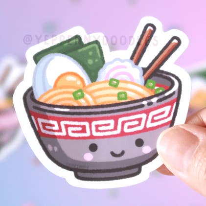 Klassisk Ramen - Klistermærke for engroshandel hos Yeppenny Doodles LLC