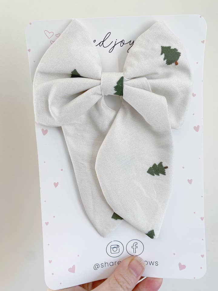 Nœuds à cheveux de Noël pour la vente par Shared Joy Bows