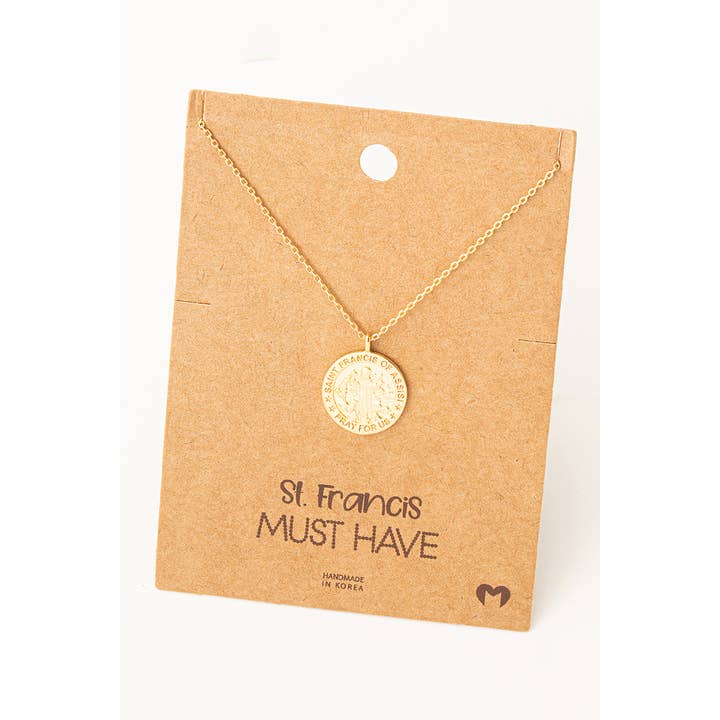 Colar Moeda de São Francisco por atacado de Fame Accessories