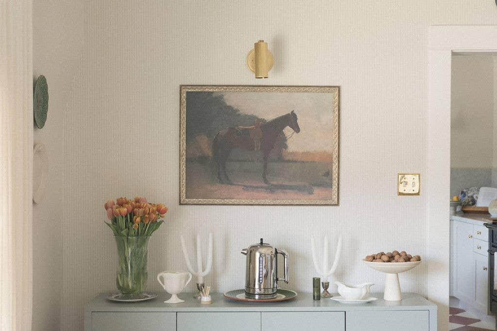 Petal Lane Home - Wholesale Art Print - Saddled Horse Framed Antique Art5