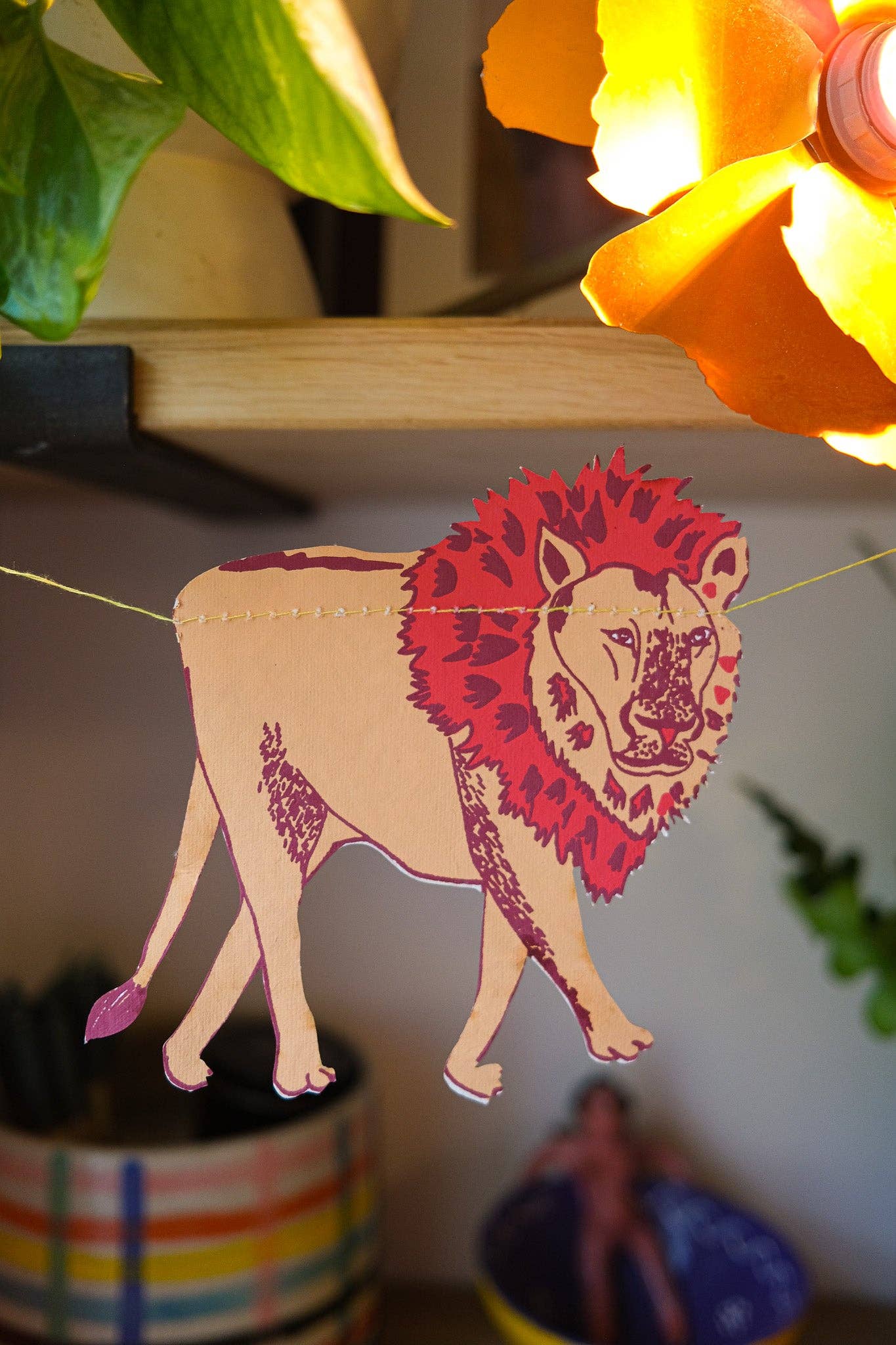 East End Press – wholesale Bunting/garland – UK/EU: Safari Animals Sewn Garland6
