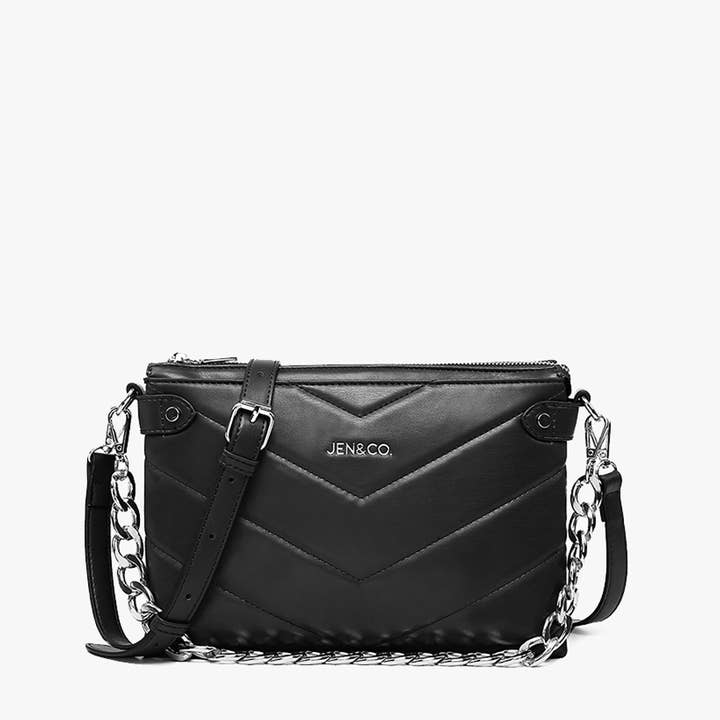 Jen & Co. - Wholesale Crossbody Bag - Women's - M2419 Britt Puffer Crossbody w/ Snaps