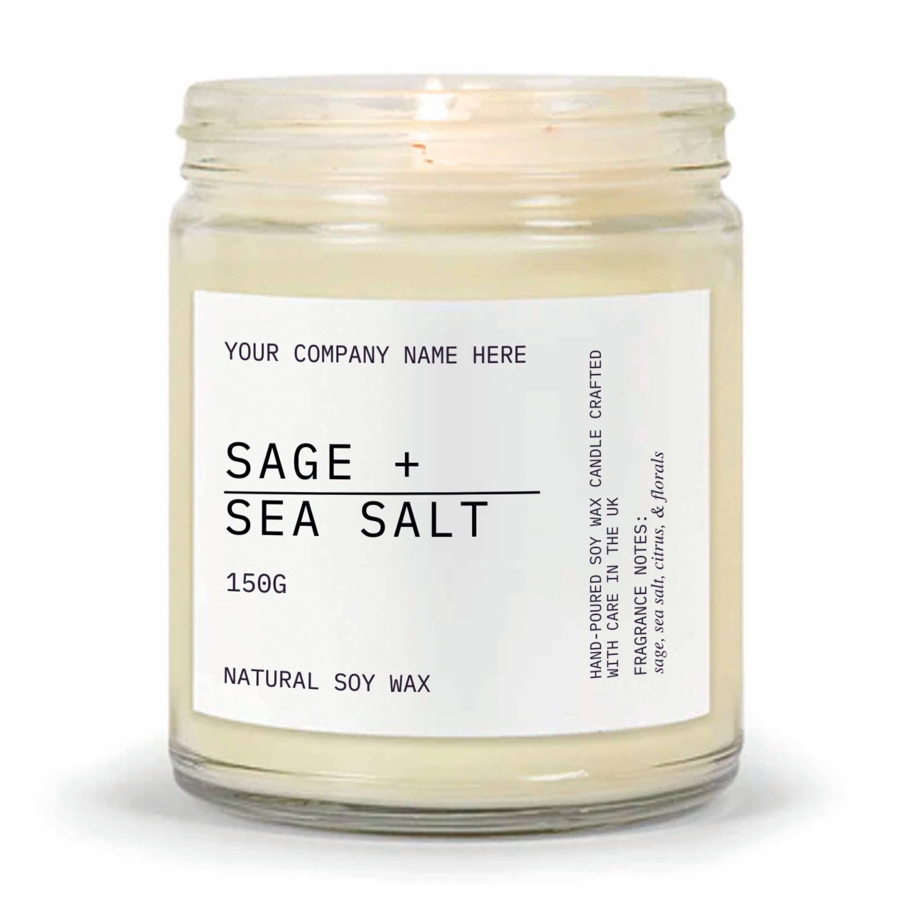 Candle Drop – wholesale Jar/filled candle – Label Style 8 | Wholesale White Label Candle | Clear Jar3