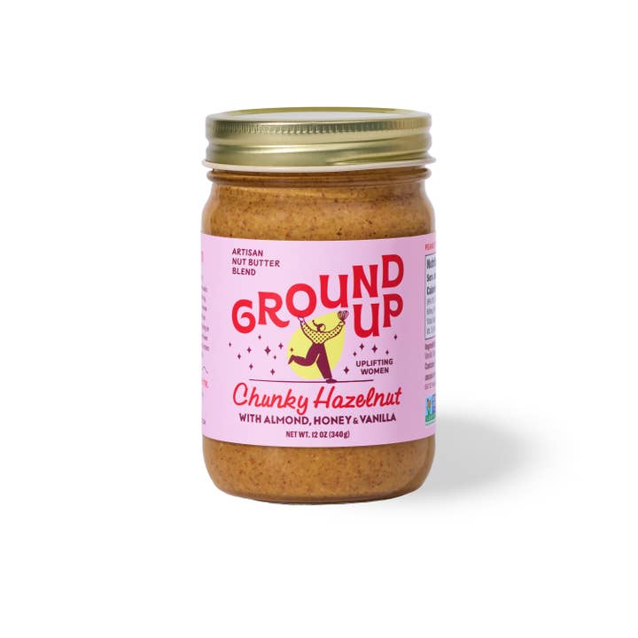 Ground Up - Wholesale Nut Butter - 12oz - Chunky Hazelnut