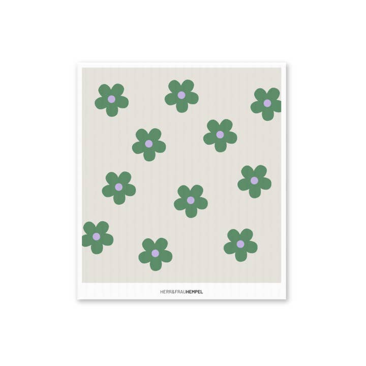 HERR&FRAUHEMPEL - Wholesale Dishcloth - Sponge Cloth Flower Power