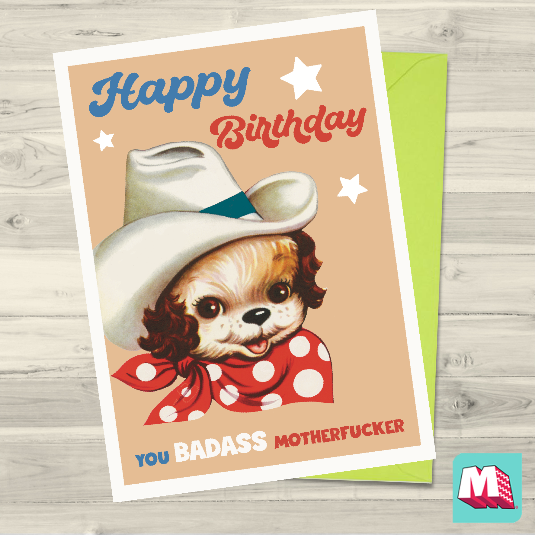 Maktus - Wholesale Birthday Card - Badass Motherfucker0