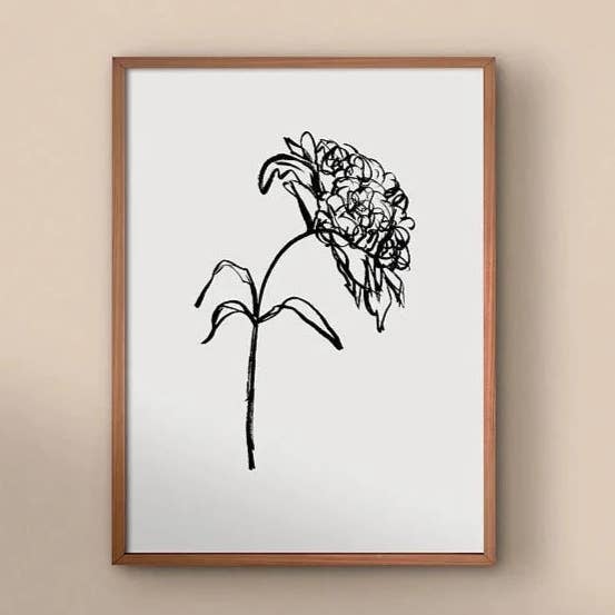 Stampa d'Arte Peonia 01 per la vendita all'ingrosso da parte di Wild Spot Studio Paper Goods, Cards and Prints