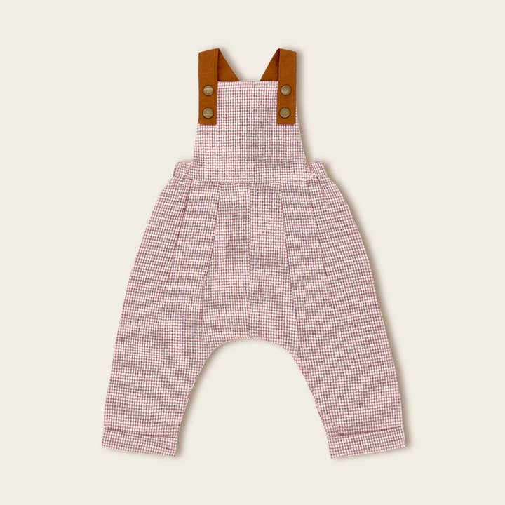 The Sienna Gingham Overall for wholesale by Lillies Dream