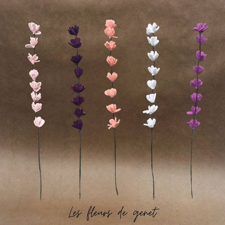 Juego de 6 ramas de flores de retama - New Heidi para venta al por mayor de New Heidi