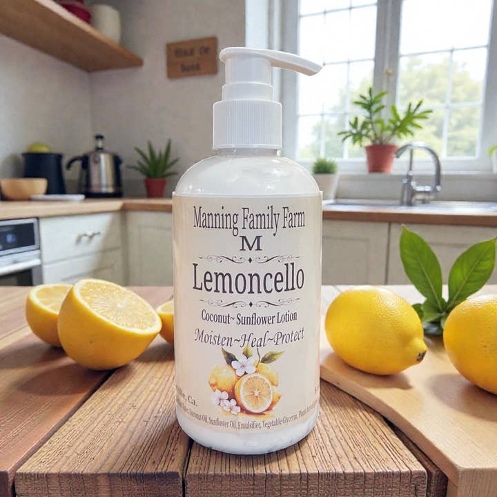 Natural Hand & Body Lotion Lemoncello Cream for wholesale by Manning Family Farm