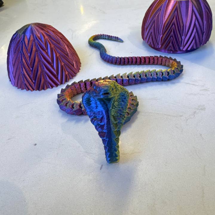 3D Printed Articulated Snake – Realistic Flexi Toy for wholesale by SNACK’D