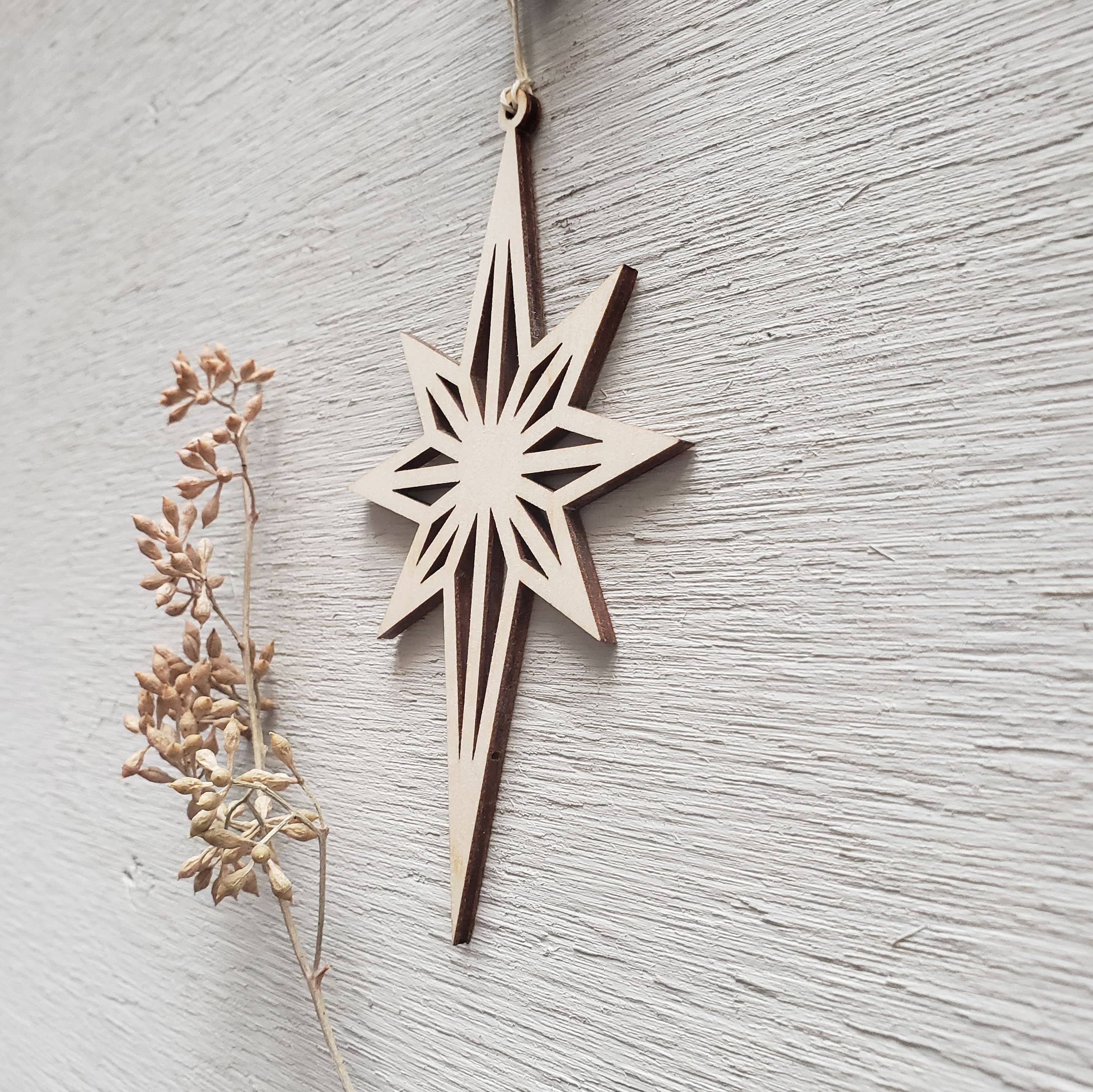 Rose and Peddle - Wholesale Ornament - Bethlehem Star Christmas Ornament1