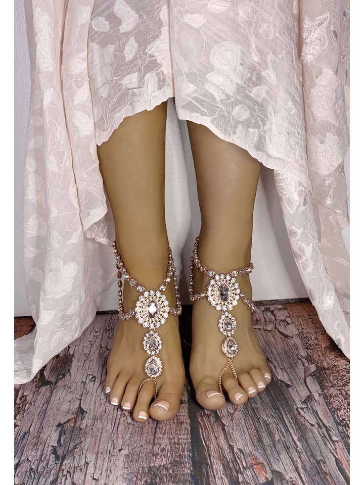 Bare Sandals – wholesale Sandaler - Dam – Katy Rose Gold barfota sandaler