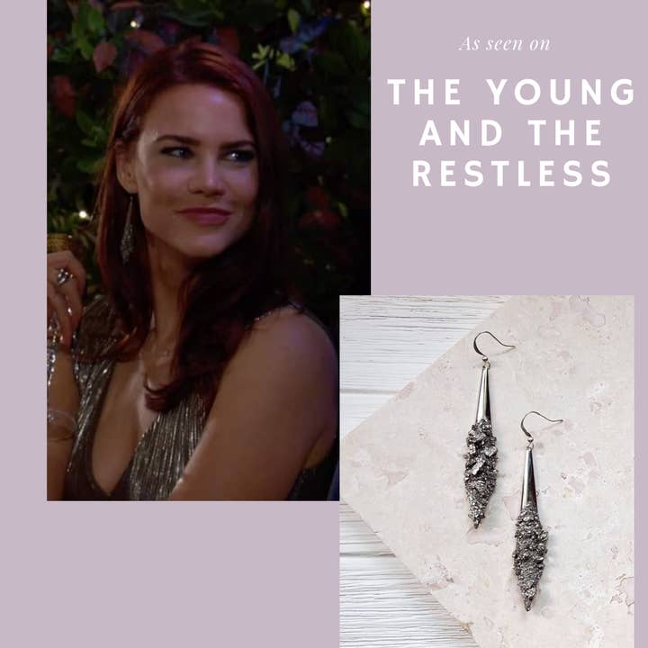 Dynamo - Wholesale Dangle Earrings - Silver Earrings Statement Earrings Dagger Earrings Sparkly