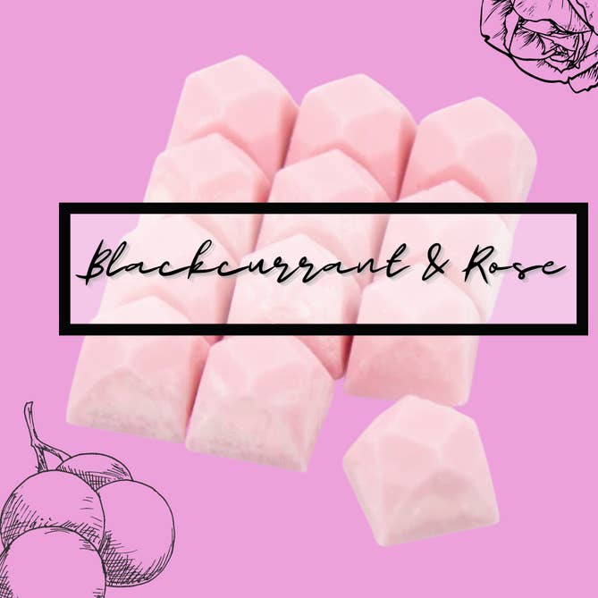 Blackcurrant & Rose 60g Gemstone Soy Wax Melt Pack for wholesale by Callan Candles