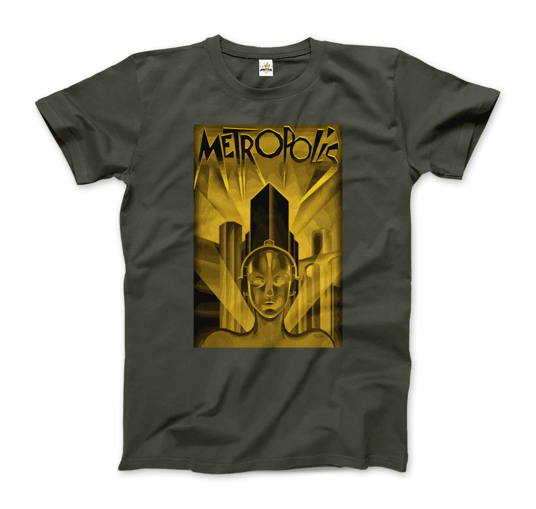 Art-O-Rama Shop – wholesale T-shirt (graphic) – unisex – Metropolis - 1927 Movie Poster Reproduction in Oil Paint T-Shirt5