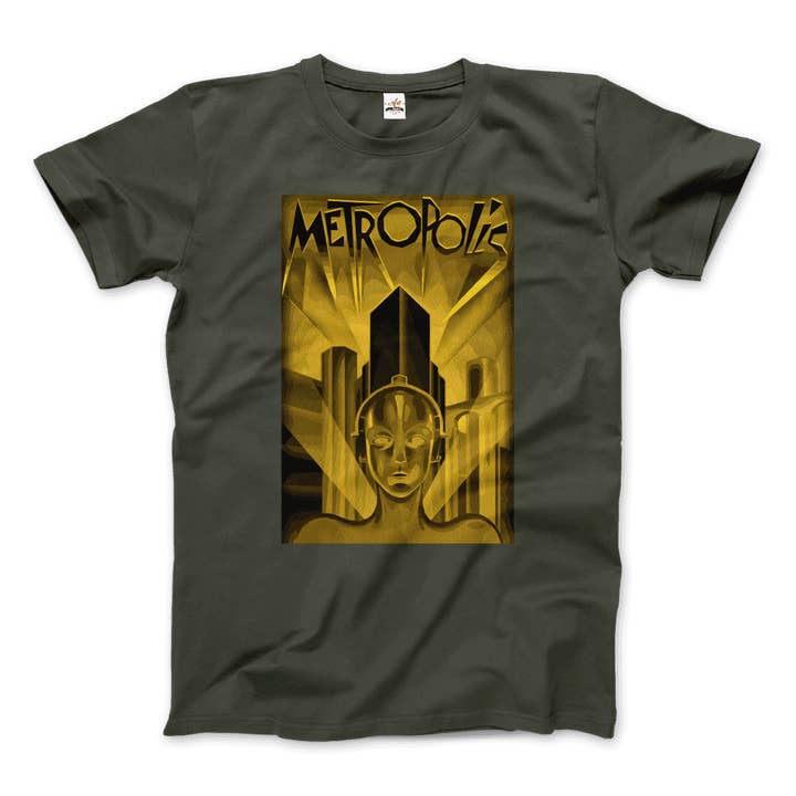 Art-O-Rama Shop – wholesale T-shirt (graphic) – unisex – Metropolis - 1927 Movie Poster Reproduction in Oil Paint T-Shirt5