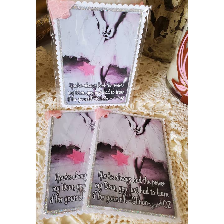 Little Heart Designs - Wholesale Gift Tag - Gift Tag You've Alway Had The Power Glinda Wizard Oz1