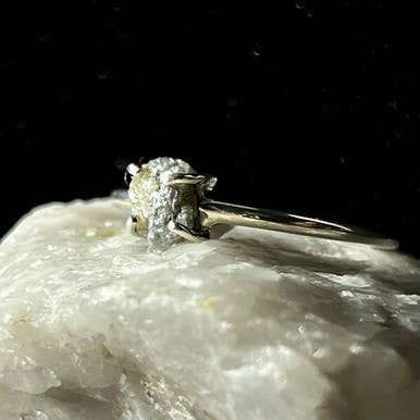 ZWARTE DIAMANTEN RING STERLING ZILVER voor wholesale door Nugent Jewelry