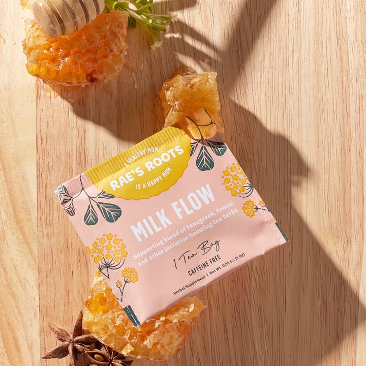 Milk Flow: Lactation + Breastfeeding Support Herbal Tea for wholesale by Rae's Roots