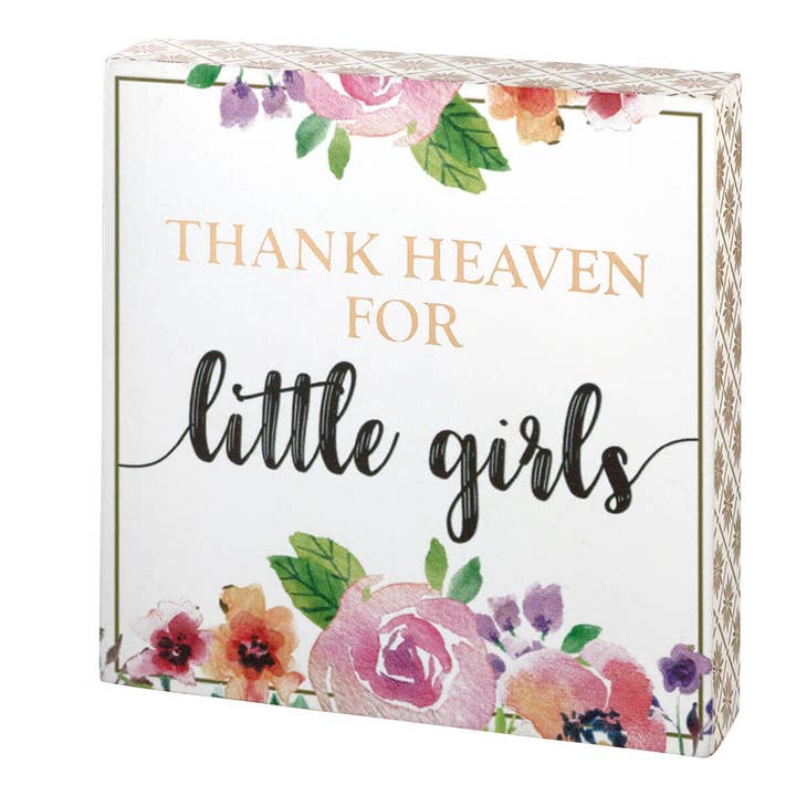Thank Heaven For Little Girls Sign for wholesale by Lillian Rose