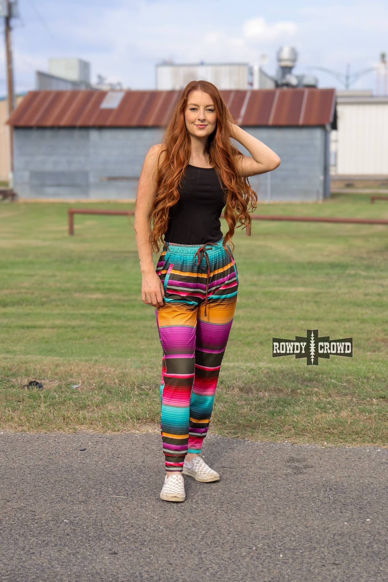 Rowdy Crowd Clothing - Wholesale Lounge Sweatpants/Joggers - Women's - Sangria Joggers1