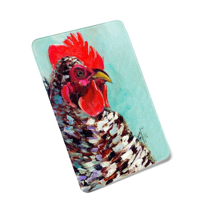 Rooster Cutting Board by K. Huke for wholesale by American Brand Studio