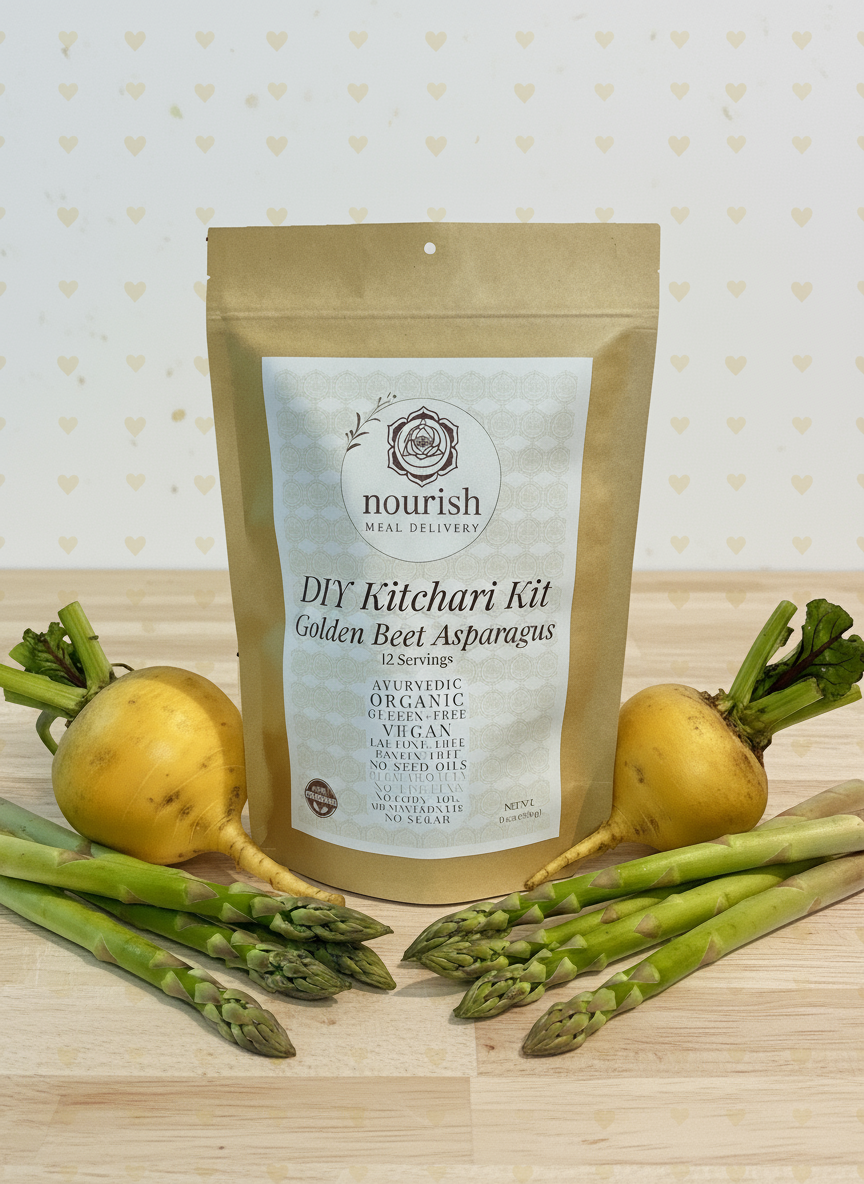 Nourish Meal Delivery - Wholesale DIY Food Kit - DIY Kitchari Kit – Golden Beet Asparagus0