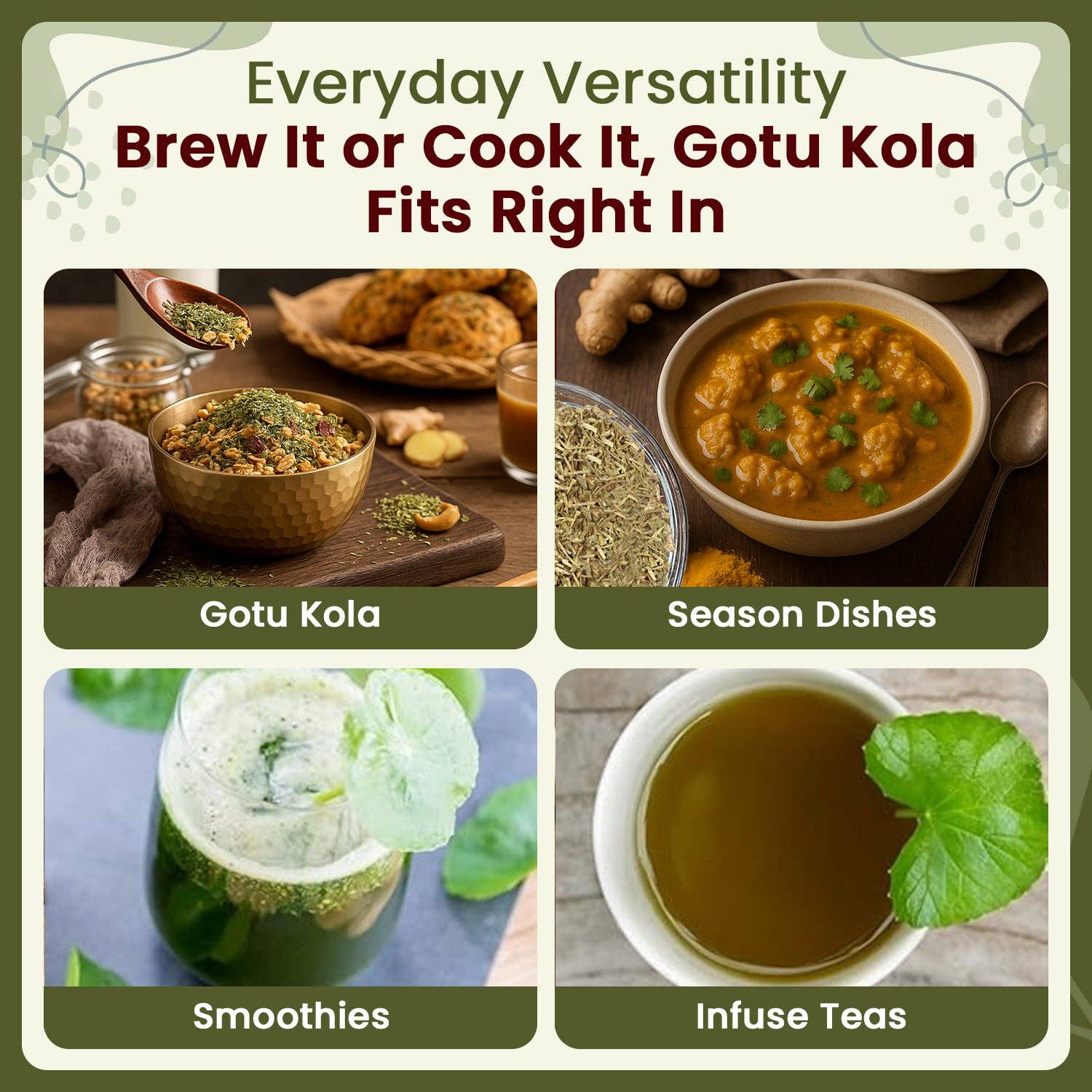 Organic Way LLC – Großhandel Kräuter – Getrocknete Gotu Kola, geschnitten & gesiebt (Centella asiatica) - Koscher zertifiziert | Roh, vegan, gentechnikfrei & glutenfrei | USDA-zertifiziert | Herkunft - Indien6