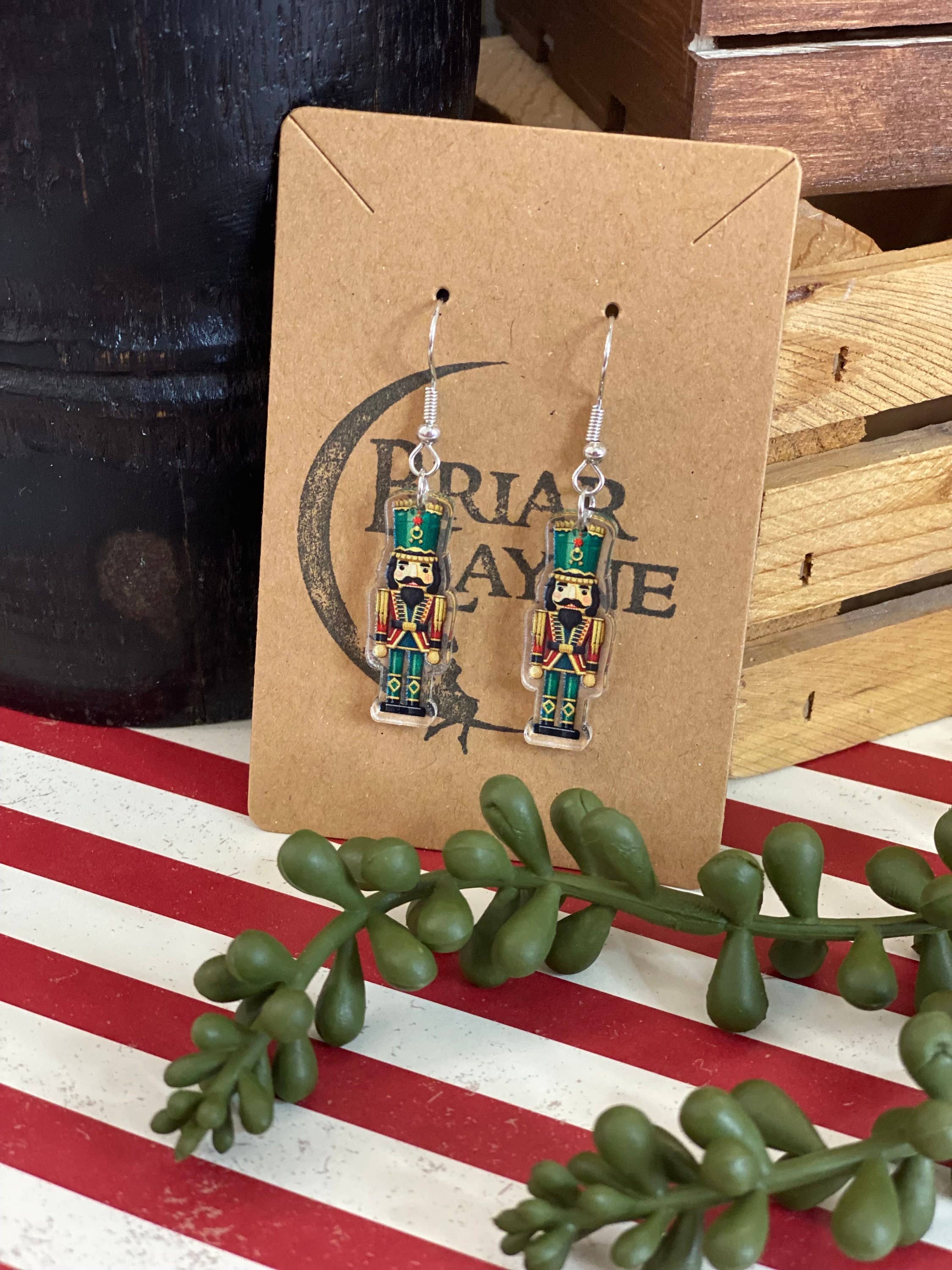 Briar layne - Wholesale Dangle Earrings - Vintage Nutcracker Christmas Holiday Earrings 5