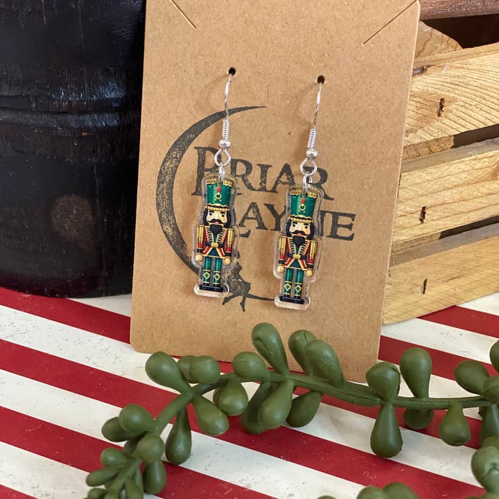Briar layne - Wholesale Dangle Earrings - Vintage Nutcracker Christmas Holiday Earrings 5