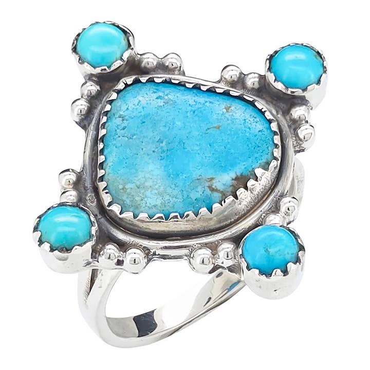 Howlite Sterling Silver Ring for wholesale by Amberman