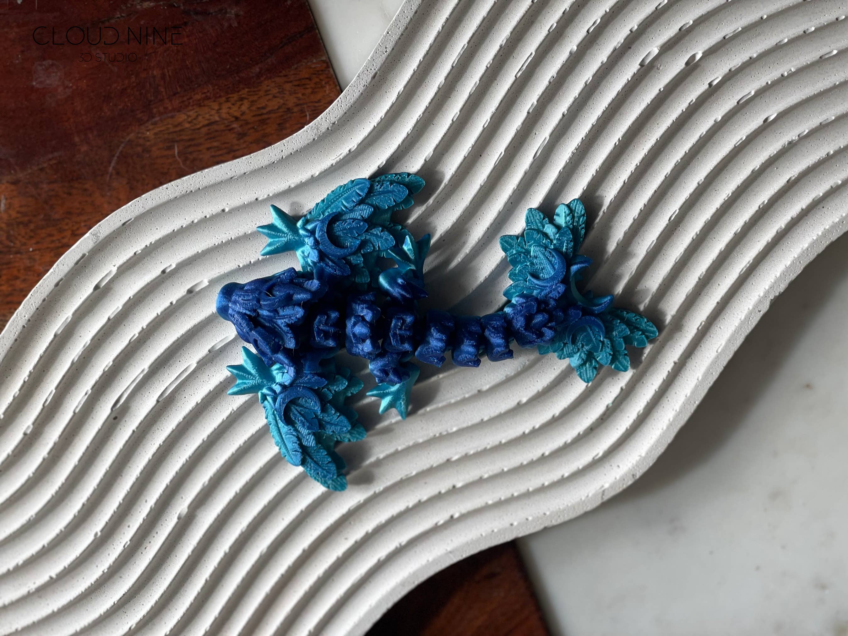 Cloud Nine 3d Studio - Vente Fidget/jouet anti-stress – enfant - Mini-dragon lunaire, têtard en forme de dragon lunaire, animal de compagnie de poche, fidget1