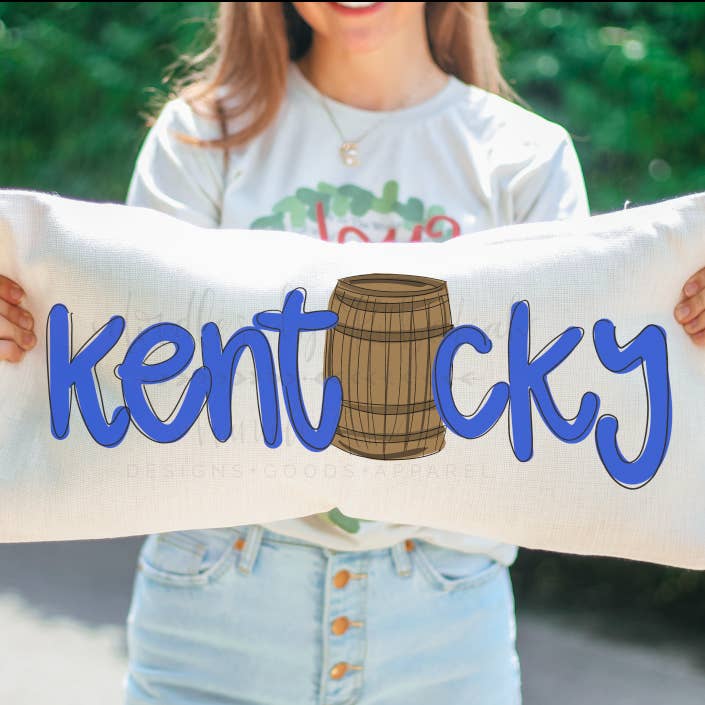 Almohada lumbar Kentucky Barrel para venta al por mayor de Doodles By Rebekah