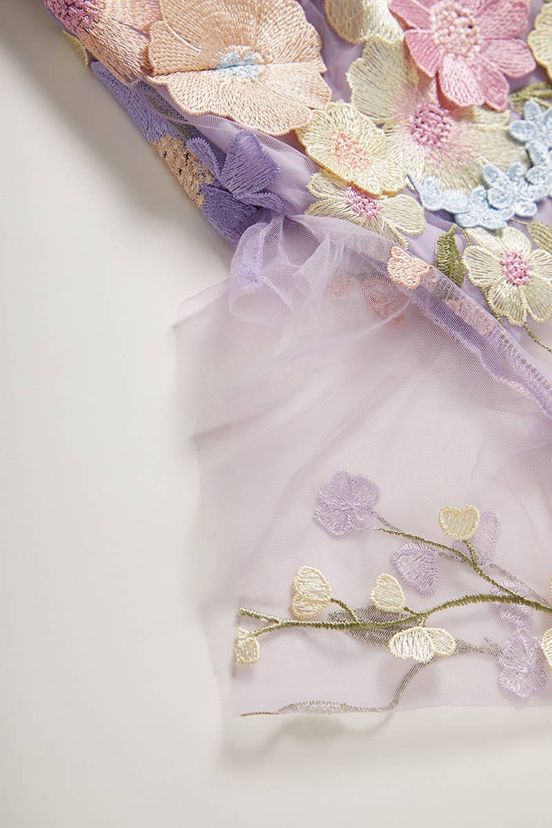 Productseeker - Wholesale Formele jurk - Dames - DR0270Y elegante avondjurk met bloemen in mesh en visstaart9