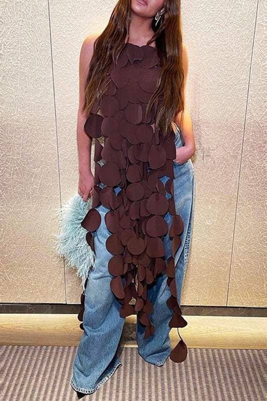 Flarix - Vente Chemisier – femme - haut licou à rayures2