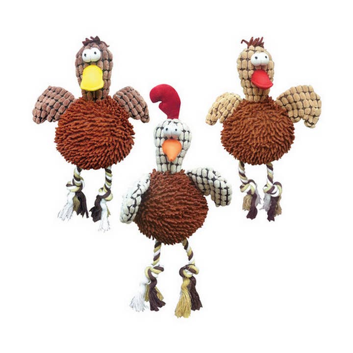 Ethical Gigglers 12-Inch Assorted Chicken Dog Toy for wholesale by King Wholesale Pet Goods