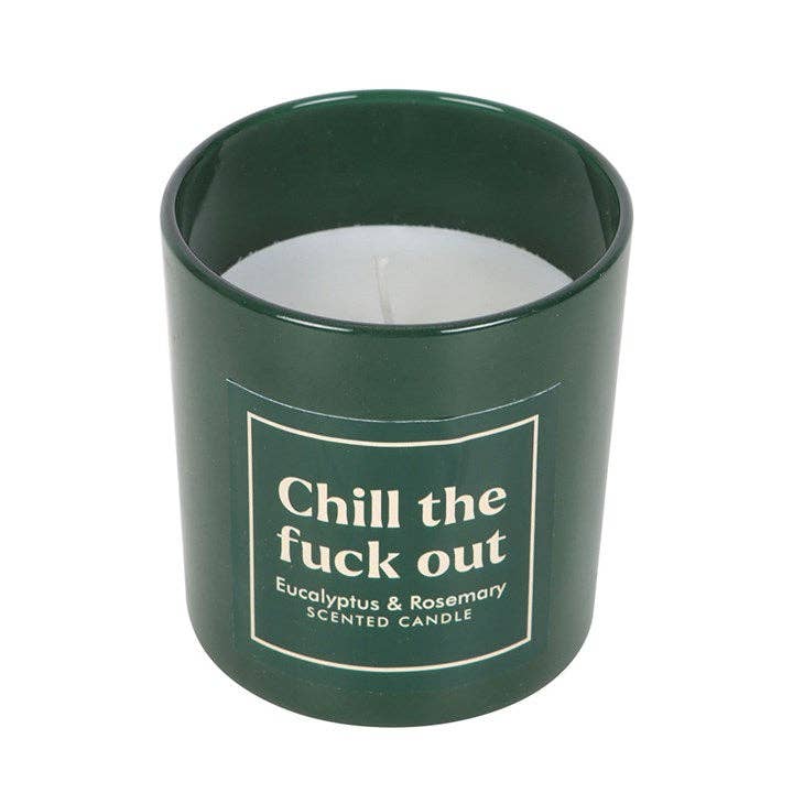 Something Different Wholesale - Wholesale Jar/Filled Candle - Sweary Chill Out Eucalyptus & Rosemary Candle3