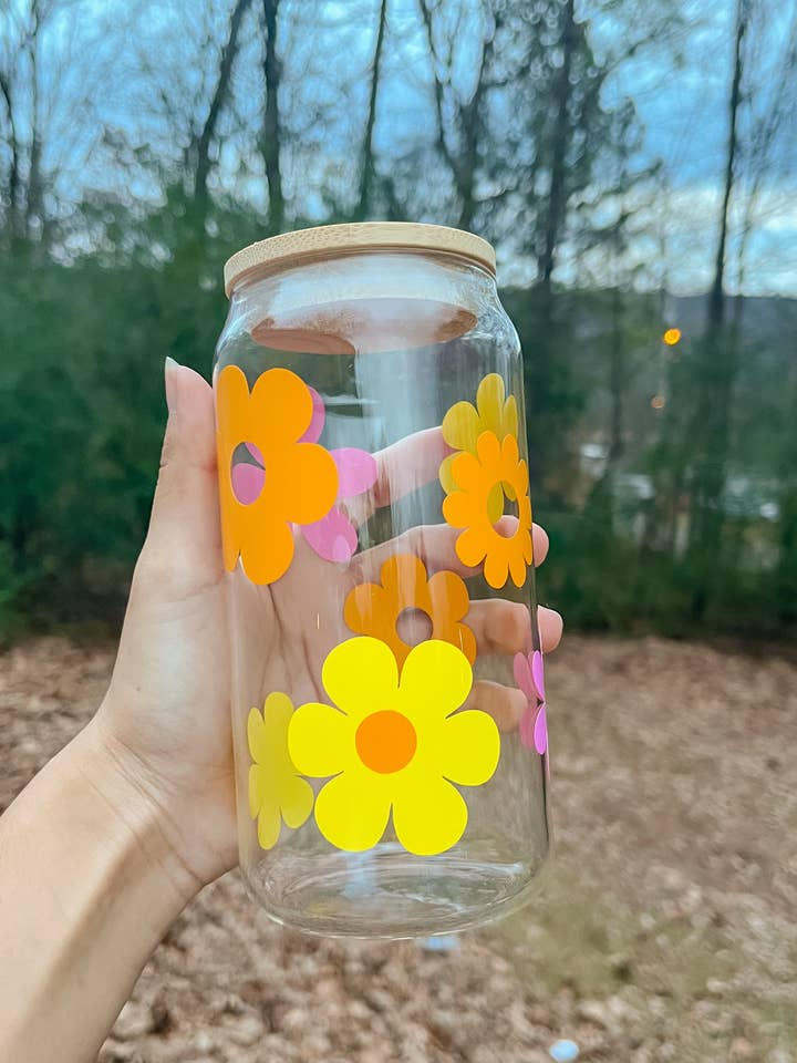 Retro blommaglasburk för wholesale av Pursuit of creations