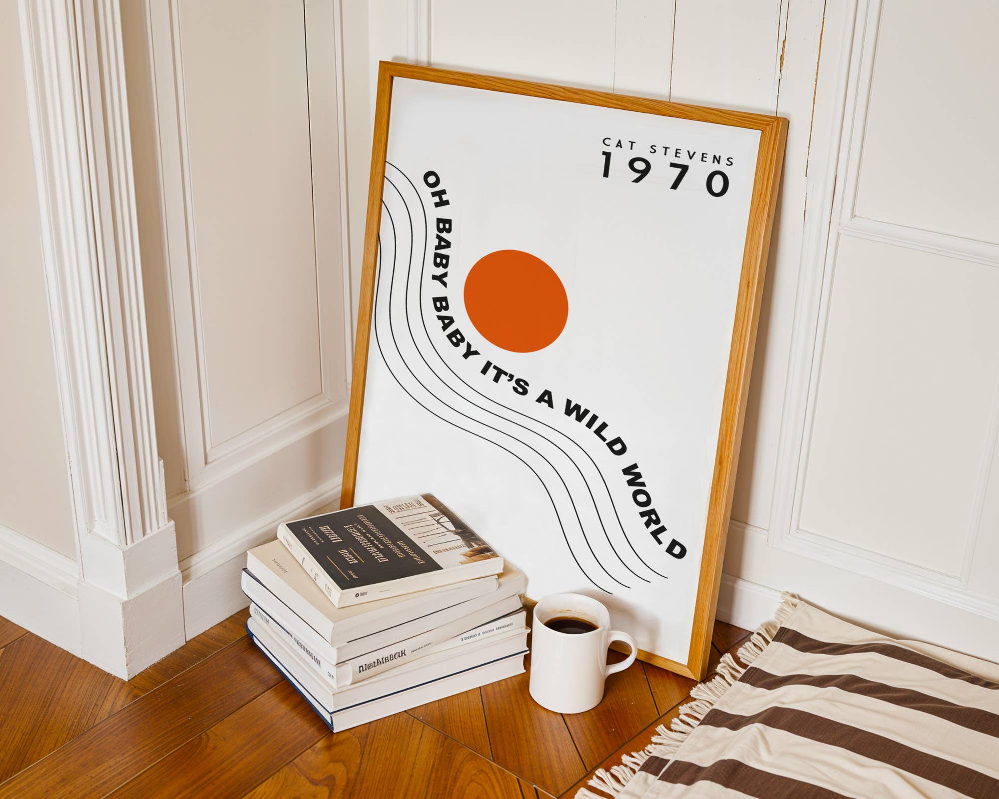 Fanclub - Vendita all'ingrosso Stampa artistica - Stampa artistica retrò con gatto Wild World, ispirata a Stevens1