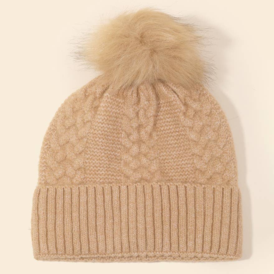 Anarchy Street - Wholesale Beanie - Women's - Crochet Knit Pompom Beanie2